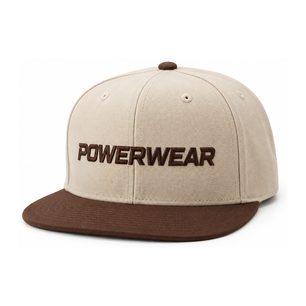 Beige Brown Two-Tone Snapback - Power Wear Industry