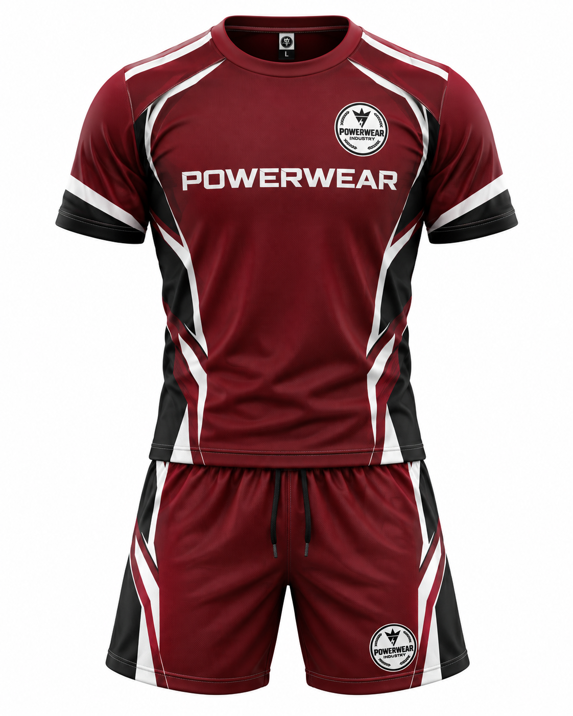 Wholesale Burgundy Black Gym Training Set - Custom Manufacturing | Power Wear Industry
