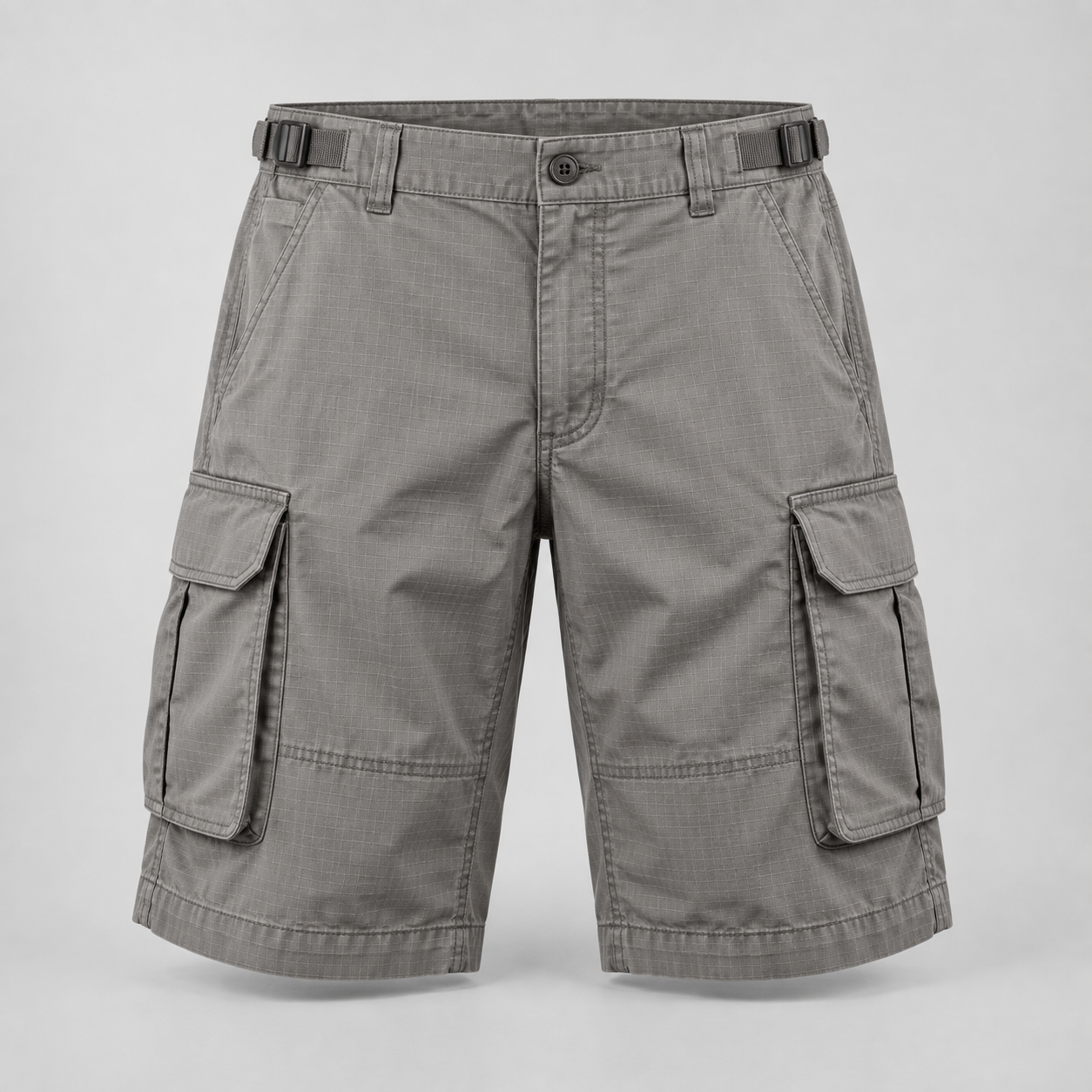 Stone Grey Ripstop Cargo Shorts
