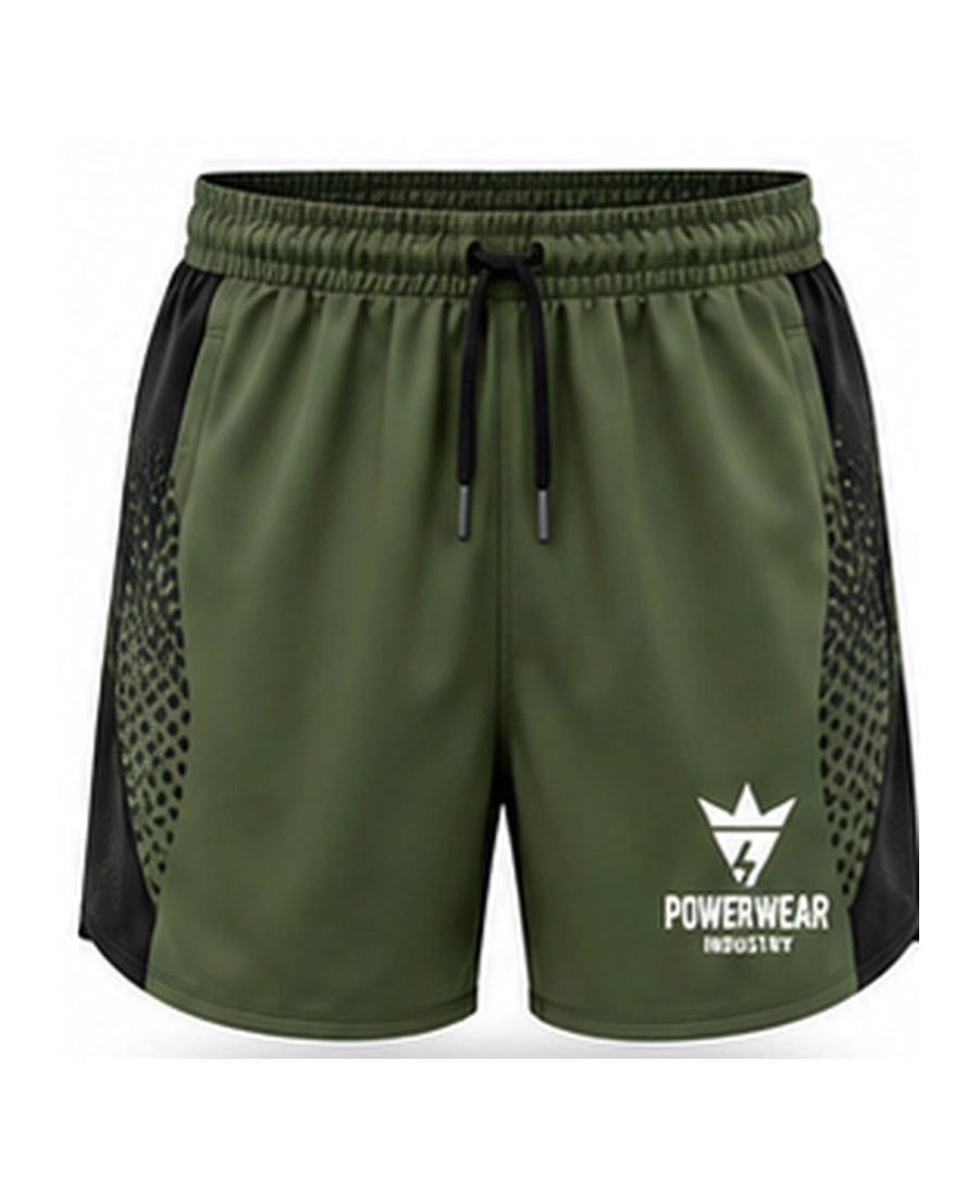 High-Rise Seamless Women's Biker Workout Shorts by Power Wear Industry with branded crest